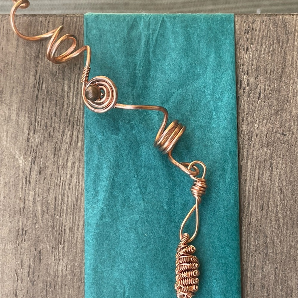 Loc/hair jewelry Rose gold